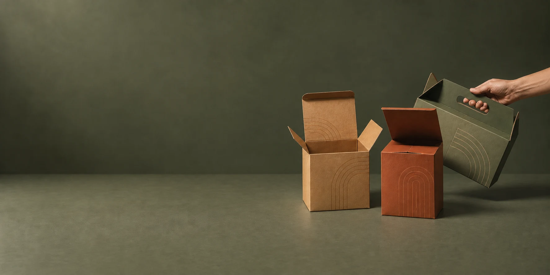 Packaging assortment illustration